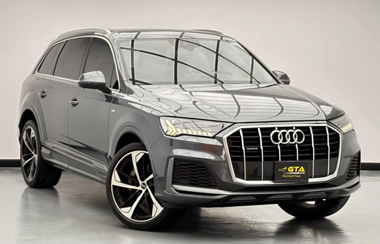 أودي Q7 2022 Audi Q7 55 TFSI Quattro S-Line, 1 Year Warranty Unlimited KM, Service History, GCC