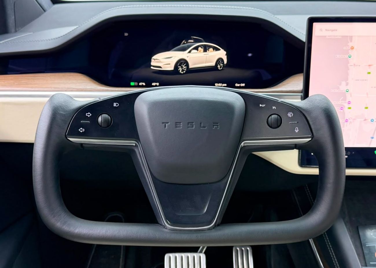 Tesla Model X LONG RANGE 2023 Tesla Model X Long Range, Tesla Warranty+Full Service History, GCC Specs