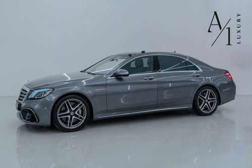 مرسيدس بنز S 63 AMG ستاندارد Std 4.0L (604 HP) 2018 Mercedes Benz S63 AMG 4MATIC, Warranty, Fully Loaded, Excellent Condition