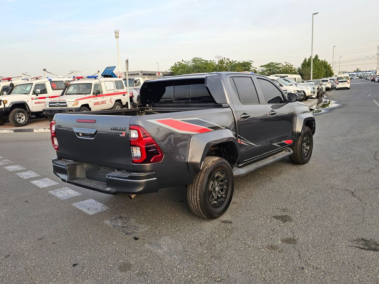 Toyota Hilux Toyota Hilux GR 2021Model 2.7 v4 Engine Fuel.Petrol LHD colour Black Transmission Automatic Interior
