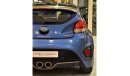 Hyundai Veloster EXCELLENT DEAL for our Hyundai Veloster TURBO 2016 Model!! in Blue Color! GCC Specs