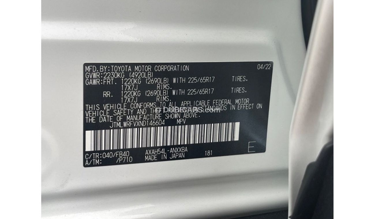 Toyota RAV4 2022 TOYOTA RAV4 LE HYBRID IMPORTED FROM USA