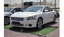 Nissan Maxima 2015 WHITE NUMBER 2 GCC NO ACCIDENT NO ACCIDENT PERFECT