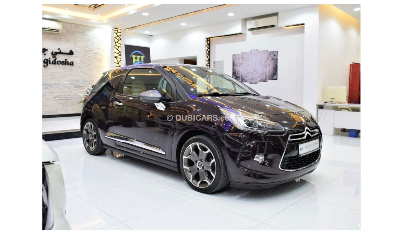 Citroen DS3 EXCELLENT DEAL for our Citroen DS3 ( 2015 Model! ) in Purple Color! GCC Specs