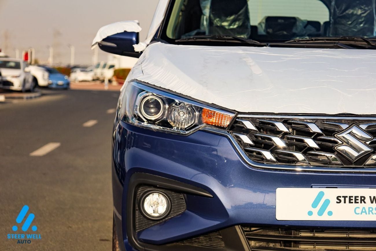 سوزوكي ايرتيغا GLX 2026 | GCC Specs | 7-Seater Comfort | Petrol AT | 6 Airbags | Oxford Blue | Best Price