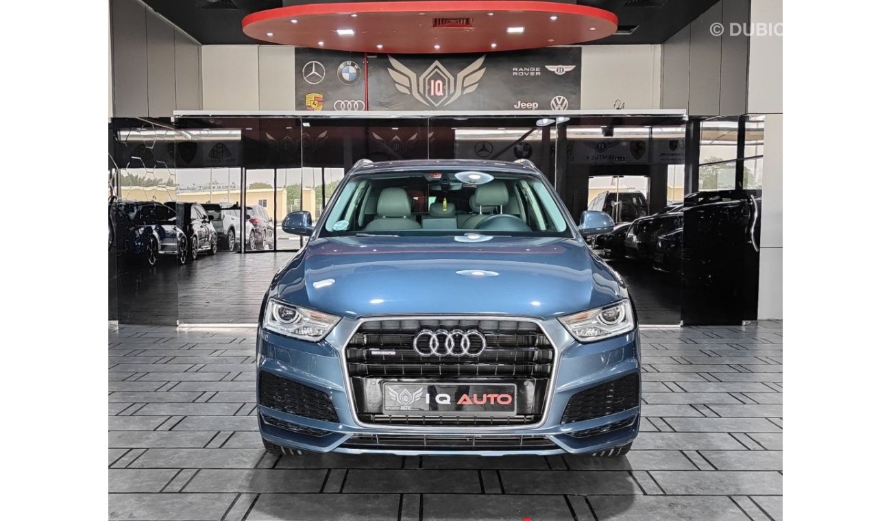 Audi Q3 35 TFSI S-Line AED 1,400 P.M | 2017 AUDI Q3 S-LINE 35 TFSI QUATTRO 2.0 L | GCC | UNDER WARRANTY