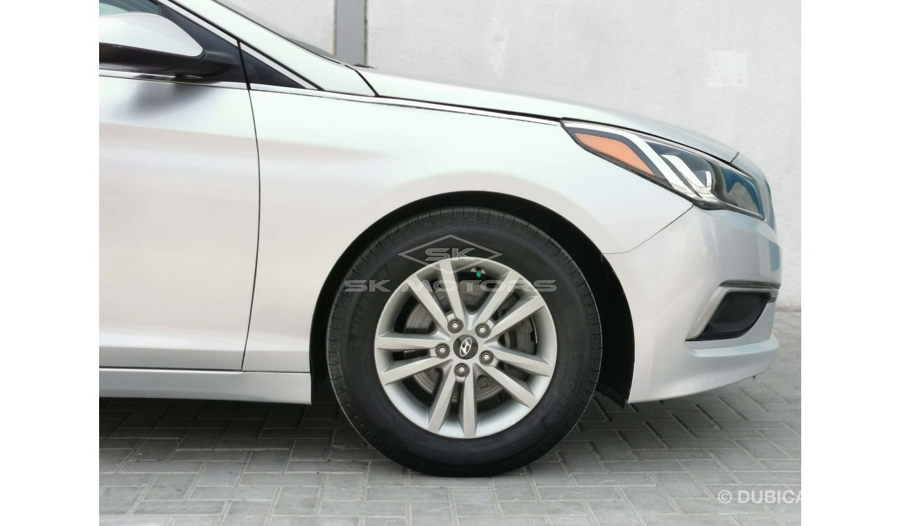 هيونداي سوناتا 2.4L, 16" Rim, LED Headlights, Fog Lights, Rear Camera, Bluetooth, Fabric Seats, AUX-USB (LOT # 504)