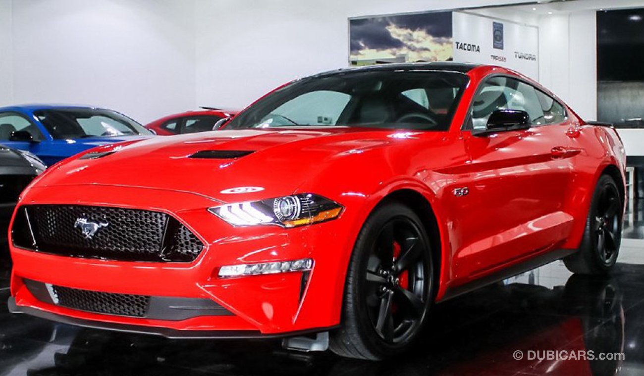 Ford Mustang 2019 GT Premium, 5.0 V8 GCC, 0km w/ 3Yrs or 100K km WTY + 60K km SERV at Al Tayer