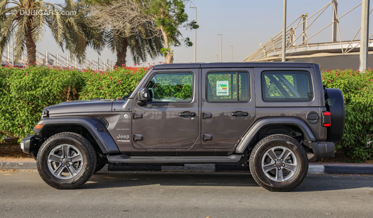 Jeep Wrangler Unlimited Sahara V6 , GCC , 2021 , 0Km , W/3 Yrs or 60K Km WNTY @Official Dealer