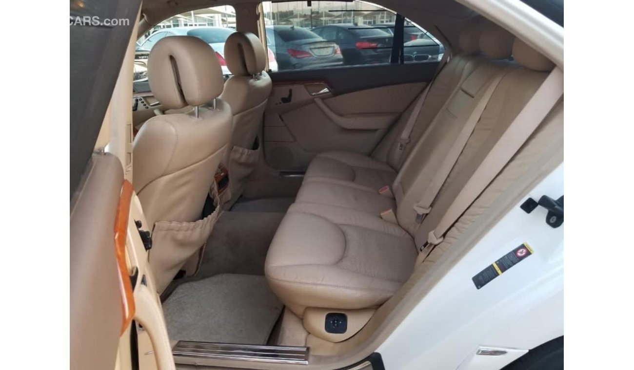 مرسيدس بنز S 350 موديل 2005 خليجي فل مواصفات فتحه سقف وطاولات لارج