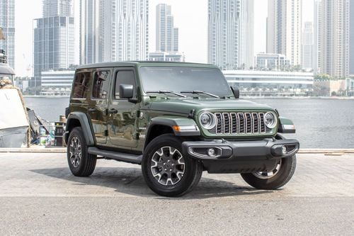 Jeep Wrangler Unlimited Sahara 2.0L A/T 2600AED P/M with a 0% Down payment 2024 Jeep Wrangler Sahara Convertible C