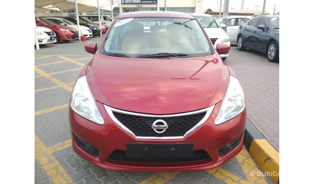 Nissan Tiida 2014 RED GCC NO PAIN NO ACCIDENT PERFECT