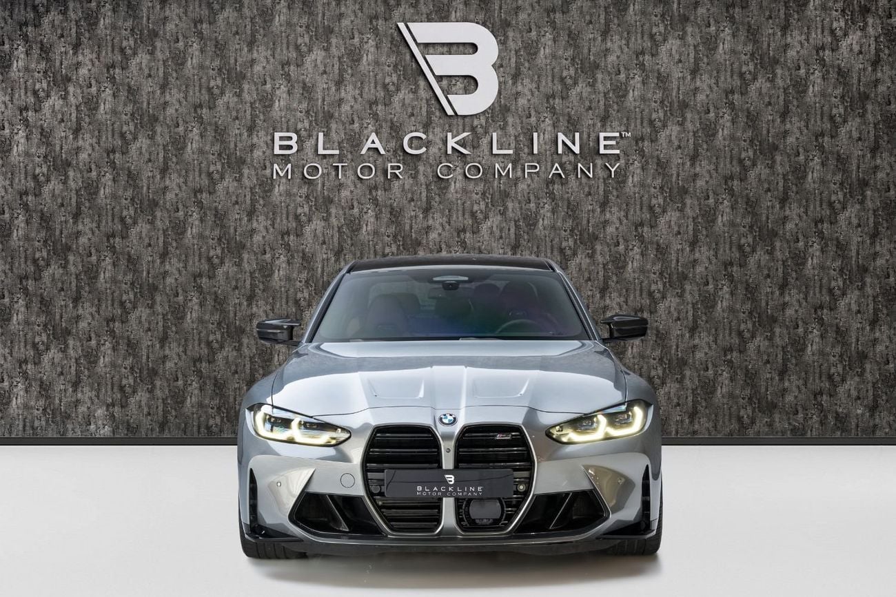 BMW M3 xDrive COMPETITION BUY NOW, PAY 2027 | THE BLACKLINE STANDARD | BMW Warranty + Service, GCC, Low KMs