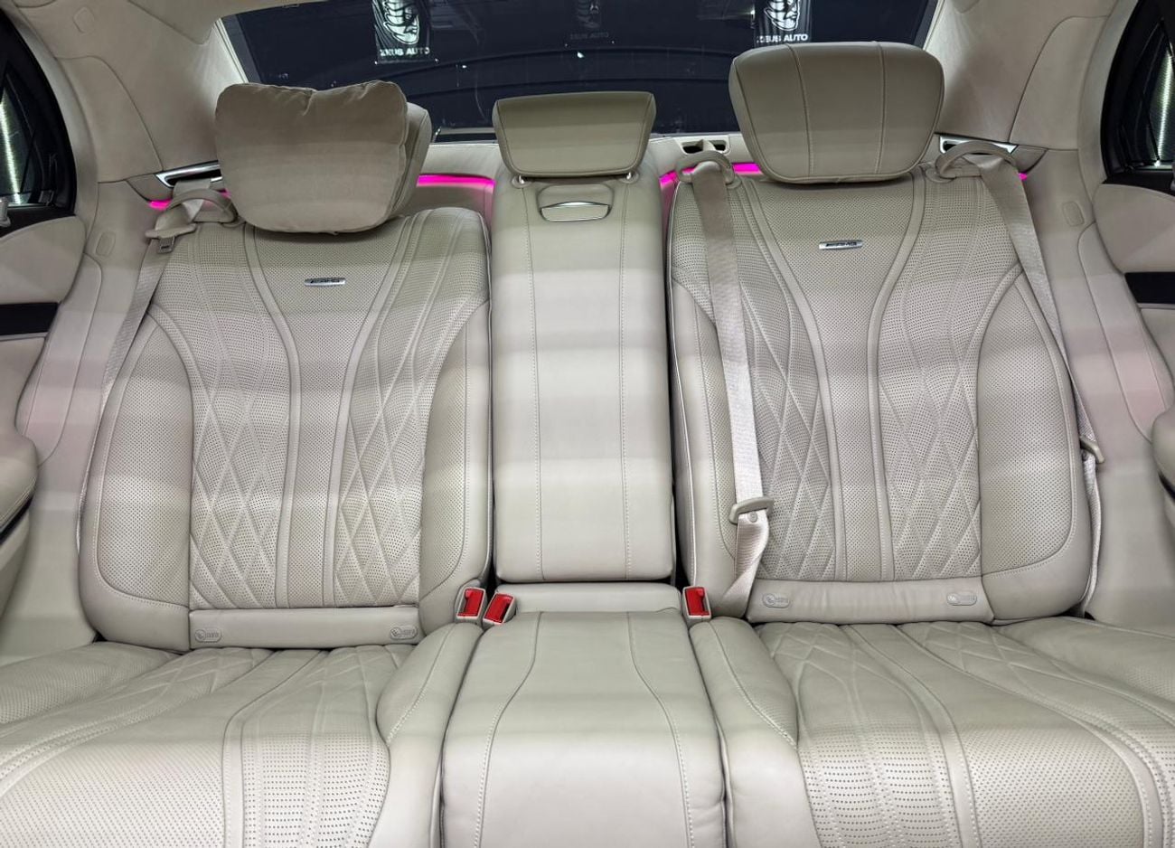 Mercedes Benz S63 AMG STD 4.0L V8 | Maybach Kit| Custom Tiffany green & glitter wrap/pink  finish