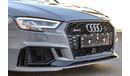 Audi RS3 Nardo Grey (Hatchback) 2018 GCC under Agency Warranty with Zero Down-Payment.