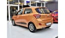 Hyundai Grand i10 EXCELLENT DEAL for our Hyundai Grand i10 1.2L ( 2016 Model ) in Orange Color GCC Specs