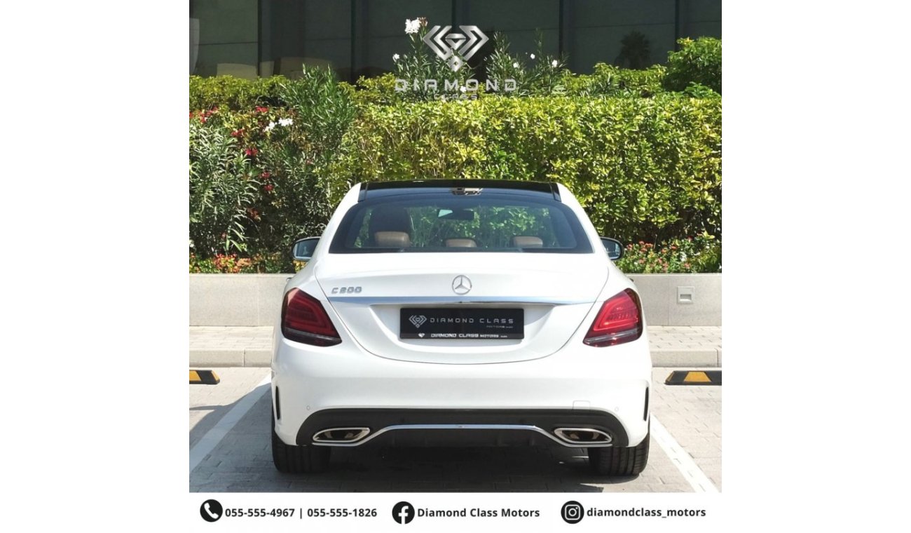 مرسيدس بنز C200 AMG باك مرسيدس سي 200 خليجي بانوراما، كامل تشييكات وكالة