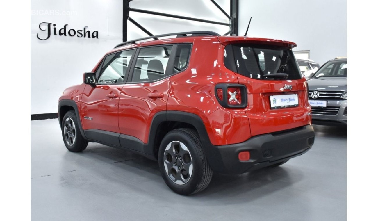 جيب رينيجيد EXCELLENT DEAL for our Jeep Renegade Longitude ( 2017 Model ) in Red Color GCC Specs