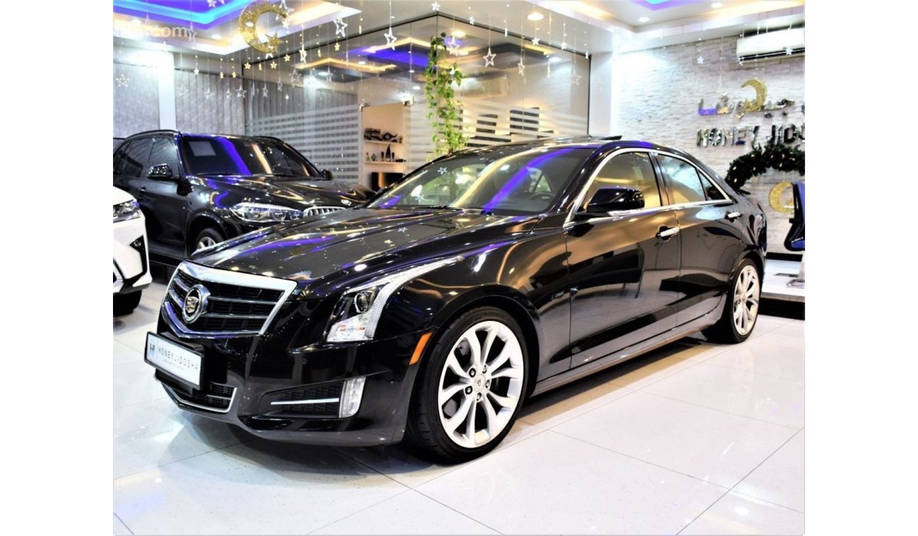 كاديلاك ATS ONLY 59000 KM!! Cadillac ATS 2013 Model! in Black Color! GCC Specs