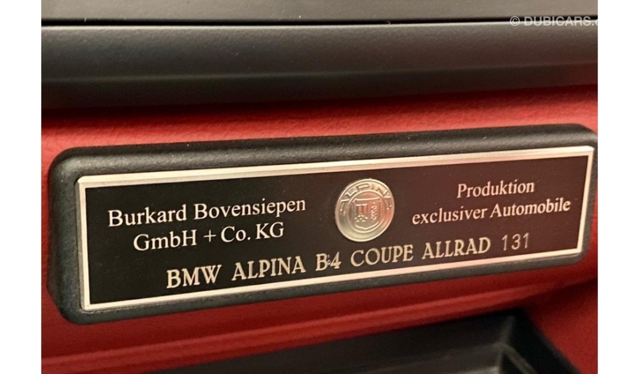 BMW Alpina 2016 BMW Alpina B4, Warranty, Full BMW Service History, #131 out of 200 cars made, GCC