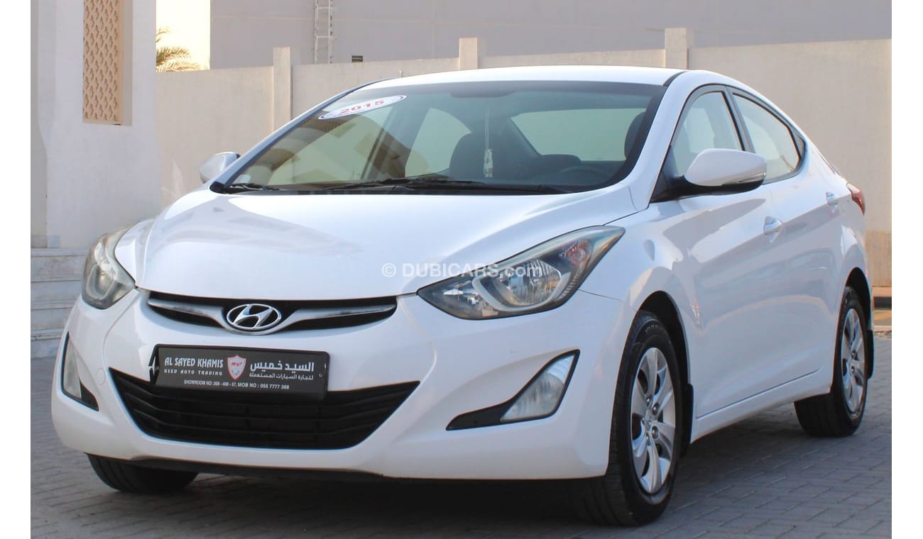 هيونداي إلانترا هيونداي إلنترا 2015 خليجي بحالة ممتازة 1600 سي سي