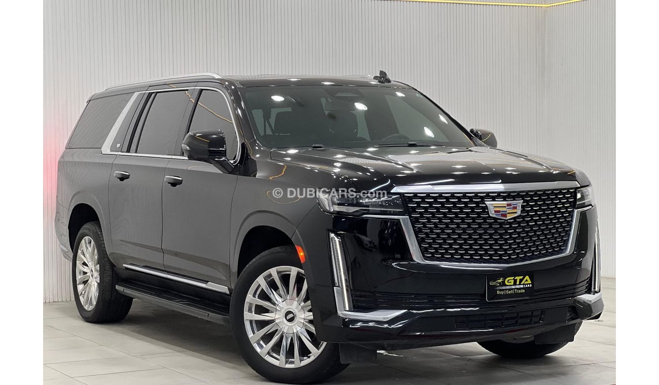 كاديلاك إسكالاد بريميوم لاكجري 2022 Cadillac Escalade LWB, Cadillac Warranty + Service Pack, Full Options, Low Kms, 