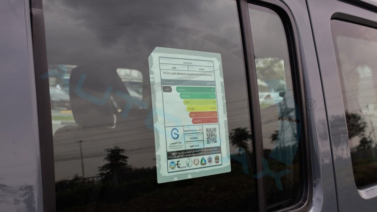 Jeep Wrangler (For Export , НА ЭКСПОРТ) PY 25/25 UNLIMITED RUBICON XTREME 2.0L TURBO GCC Без пробега