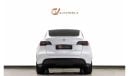 Tesla Model Y (Long Range) | GCC Spec - With Warranty - Free Full Comprehensive Insurance