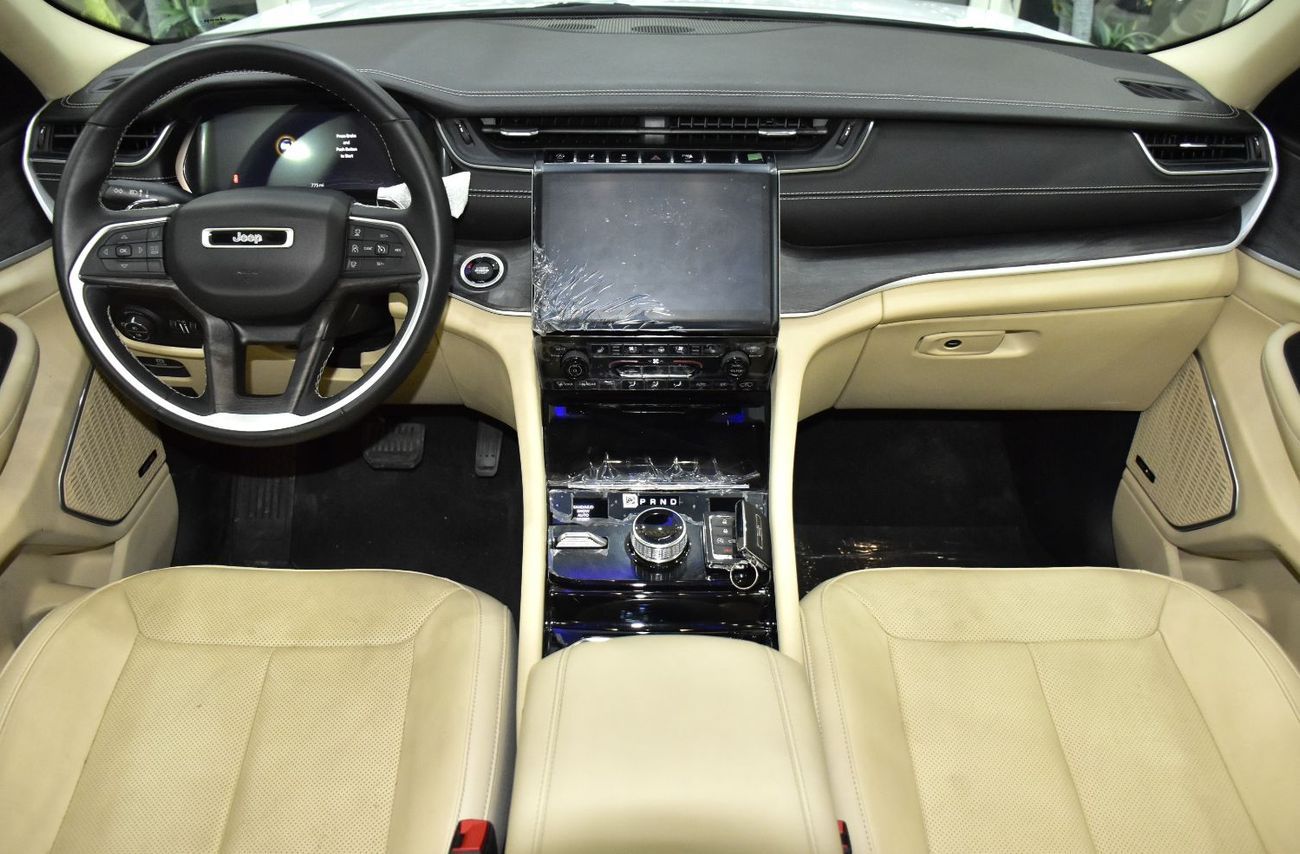 جيب جراند شيروكي EXCELLENT DEAL for our Jeep Grand Cherokee L 4x4 Limited ( 2021 Model ) in White Color GCC Specs