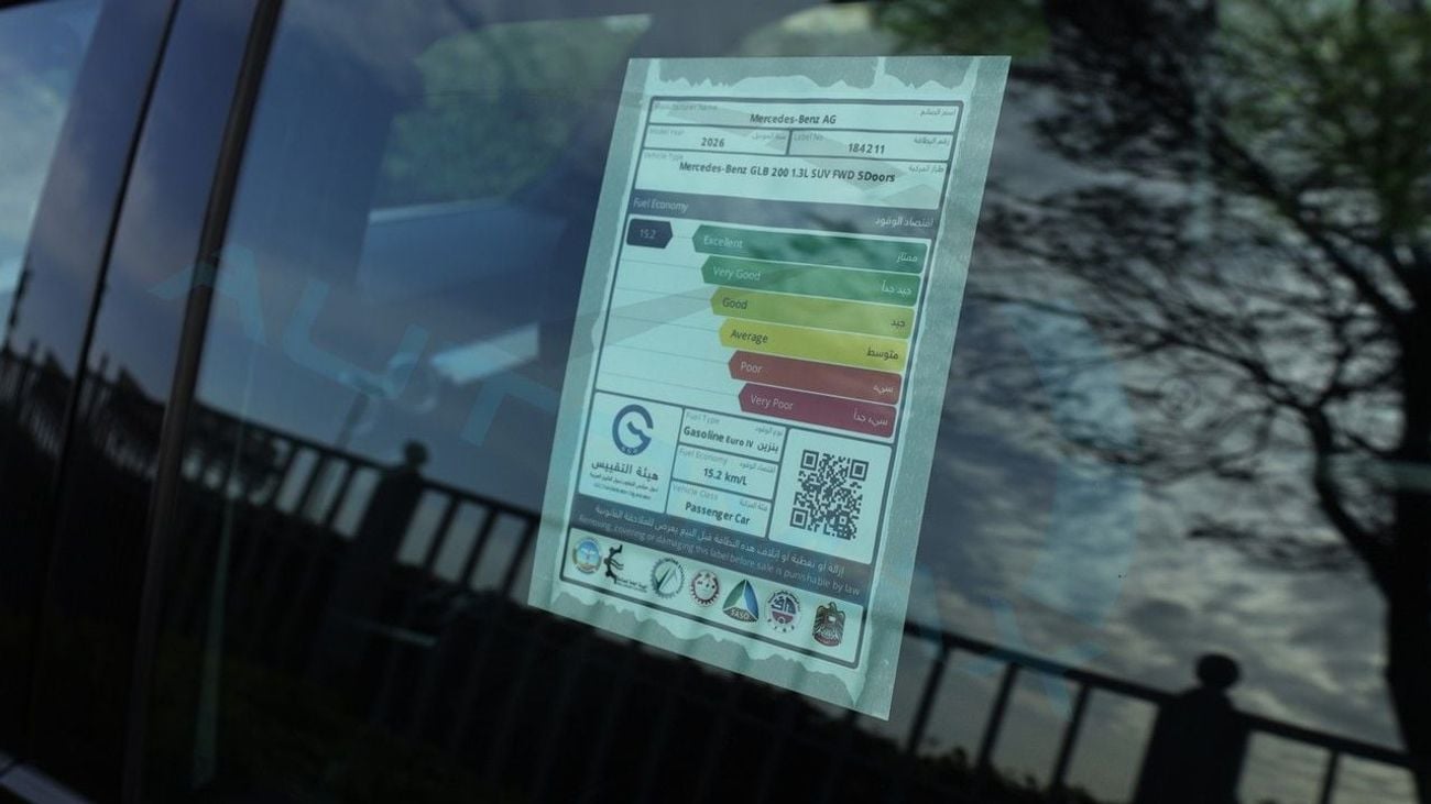 مرسيدس بنز GLB 200 AMG (For Export , НА ЭКСПОРТ) 1.3T FWD 2026 GCC Без пробега