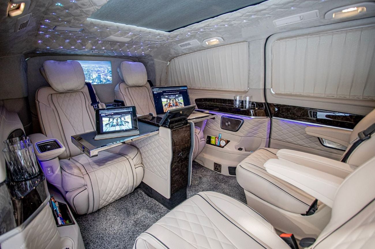 Mercedes Benz V300 AVANTGARDE Senzati® Jet Class® Oryx Edition® — Bespoke 6-Seat Silk Beige Leather | Mercedes-Benz Strategic Part
