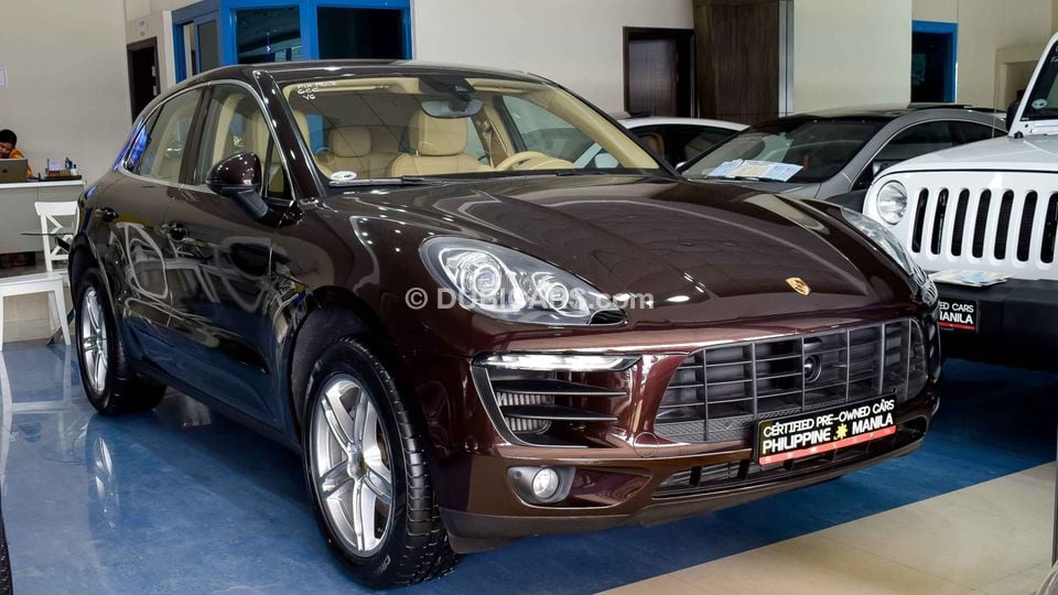 Porsche Macan S for sale AED 119,500. Brown, 2015