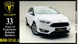 Ford Focus LEATHER + BACK CAMERA + HATCHBACK / EcoBoost / GCC / 2017 / DEALER WARRANTY 29/08/2022 / 370 DHS P.M