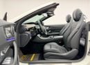 مرسيدس بنز E 450 STD 2021 Mercedes-Benz E450 Cabriolet, 1 Year Unlimited Km Warranty, Excellent Condition