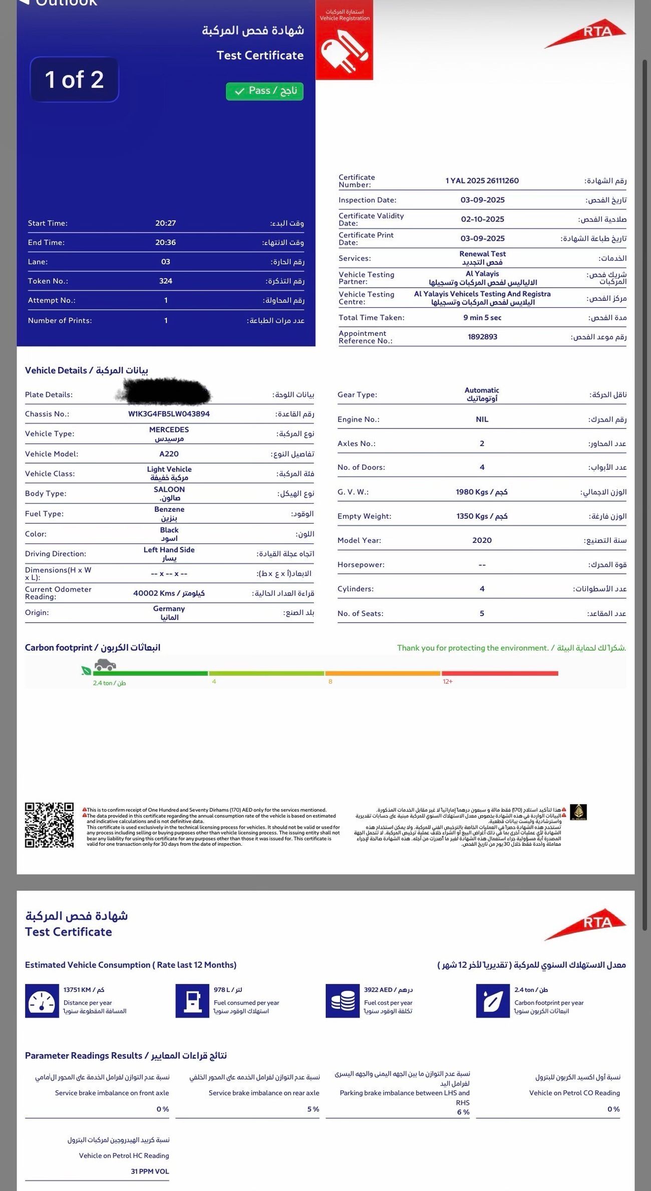 Mercedes-Benz A 220 4 Matic