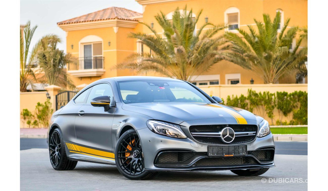 Mercedes-Benz C 63 Coupe AMG Edition 1 - Agency Warranty & Service Contract! - Only AED 5,855 PM! - 0% DP