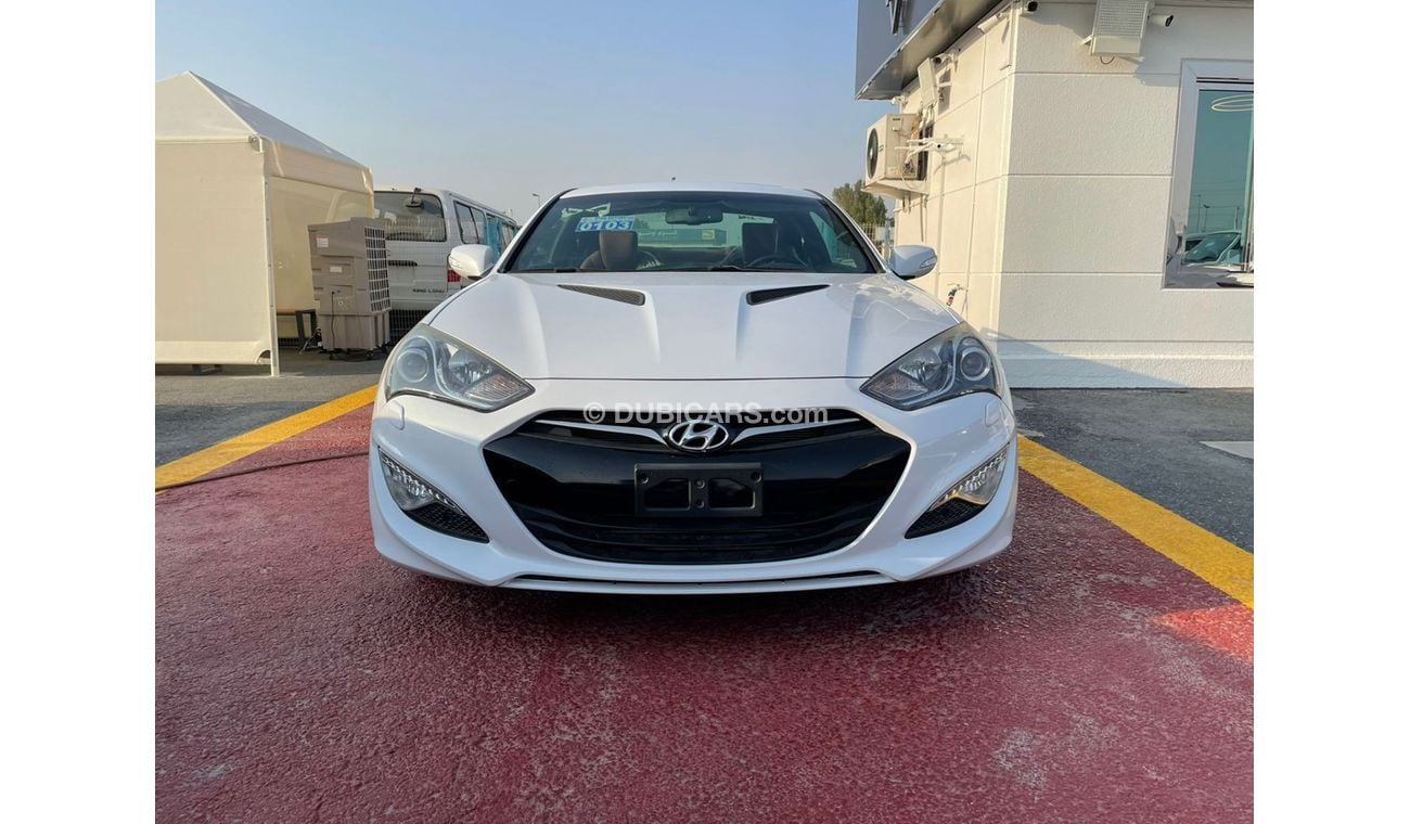 Hyundai Genesis HYUNDAI GENESIS COUPE, 2.0L, WHITE WITH BROWN LEATHER INTERIOR, MODEL 2014 FOR EXPORT