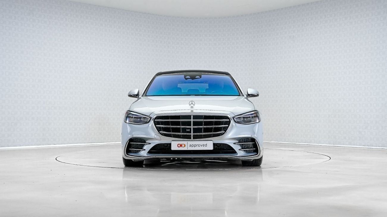 Mercedes-Benz S 500 S 500 AMG Line | AED  6,136 PM | Rear Seat Ent, Warranty 2028, Low KM | GCC