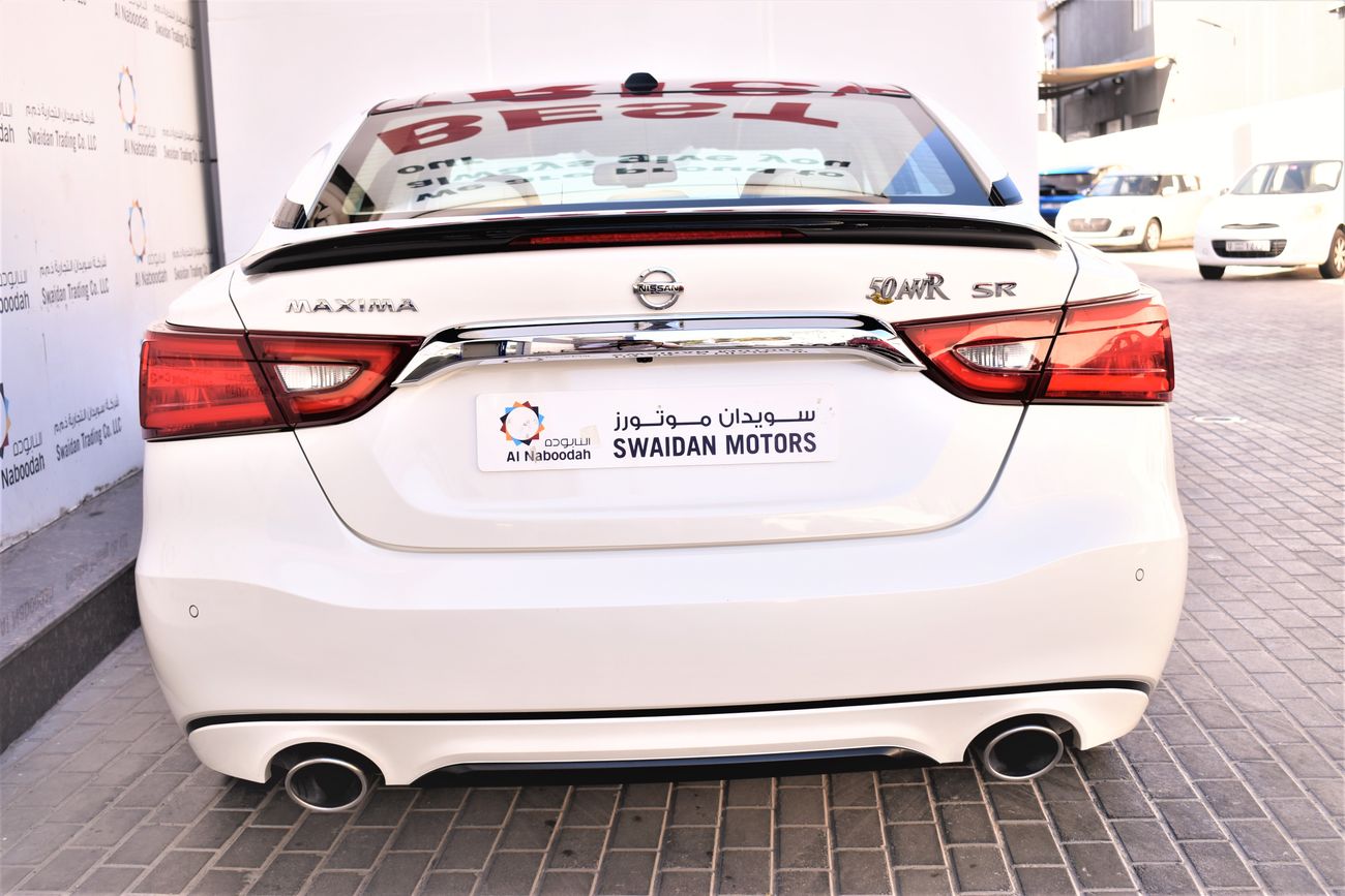 Nissan Maxima 3.5L SR V6 2018 GCC DEALER WARRANTY LEATHER SEAT SUNROOF