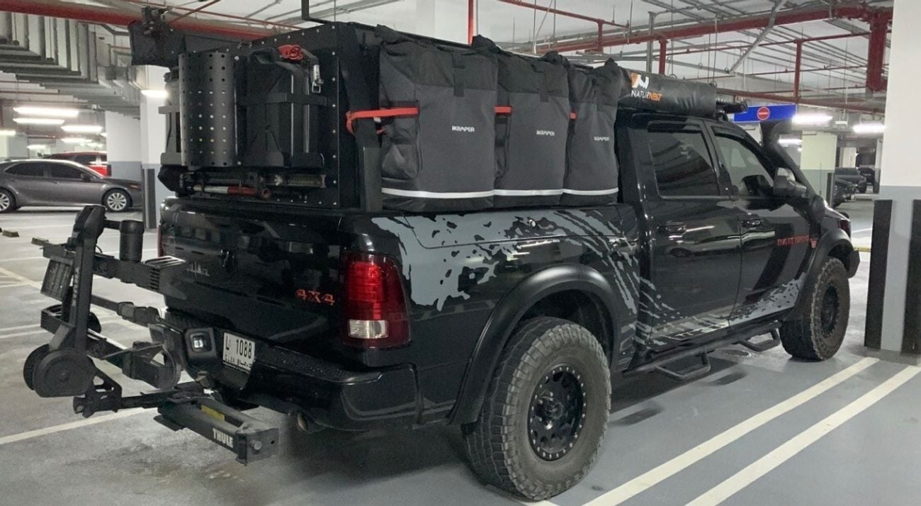 RAM 1500 GCC SPORT Fully Built Overlanding rig meant for long expositions.