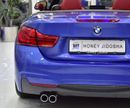 BMW 420i EXCELLENT DEAL for our BMW 420i M-Kit Convertible ( 2019 Model ) in Blue Color GCC Specs