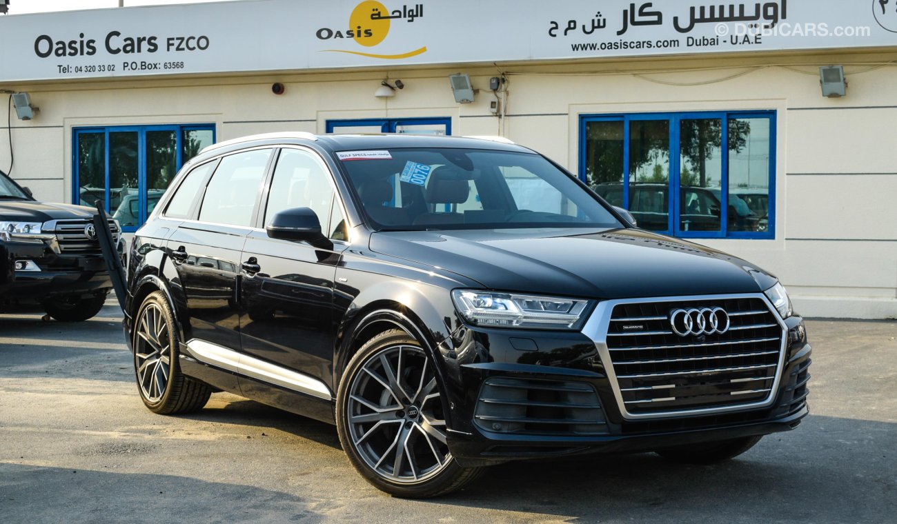 Audi Q7 2018 - TOP SPEC - WITH HEADUP DISPLAY - SLINE - GCC - Warranty/Service