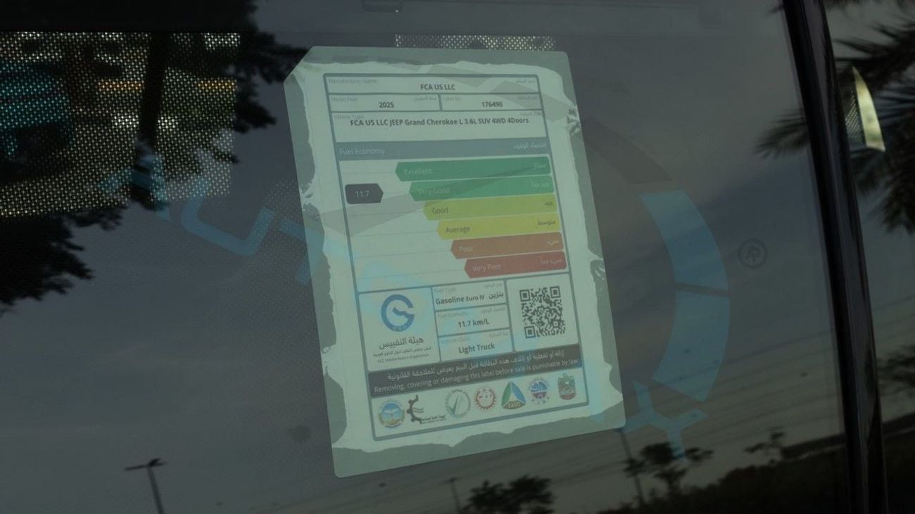 جيب جراند شيروكي (For Export , НА ЭКСПОРТ) L LIMITED PLUS LUXURY 2025 GCC Без пробега