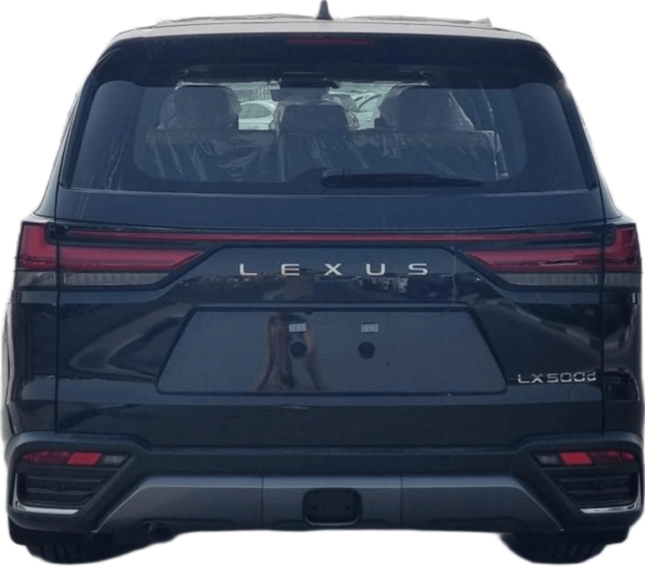Lexus LX 500 ECTCWT001 - 2025 Lexus LX500d Diesel 3.3L Diesel Auto Black with Red  Interior