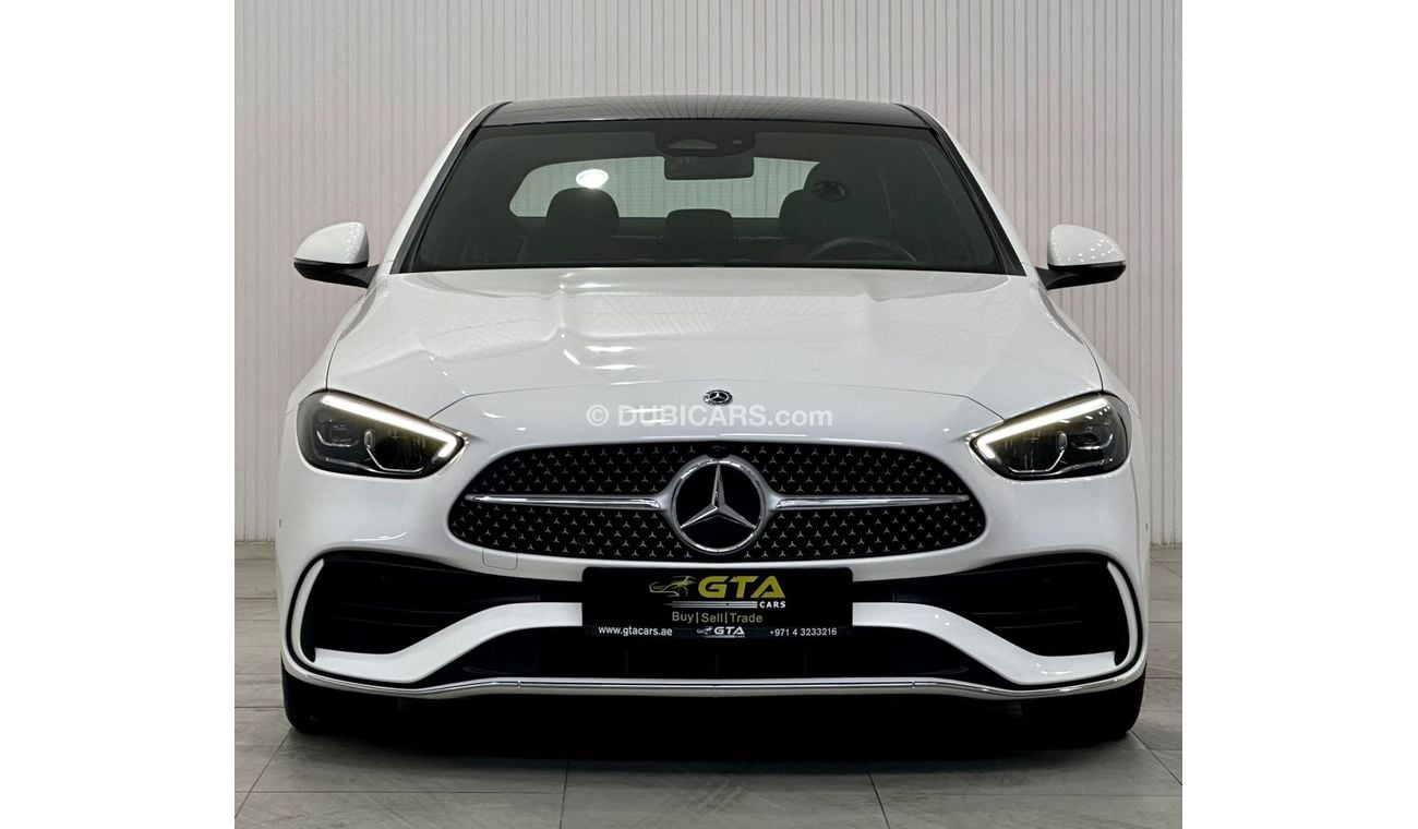 Mercedes-Benz C 200 2022 Mercedes Benz C200 AMG, May 2027 Mercedes Warranty & Service Pack, Full Options, Low Kms, GCC