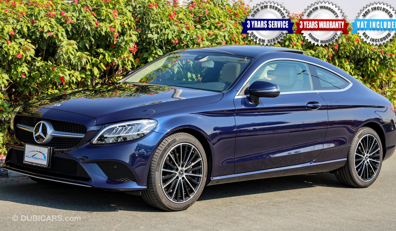 Mercedes-Benz C 200 Coupe 2020  AMG , GCC 0km W/3Yrs or 100K KM warranty + 3Yrs or 50K KM Service.