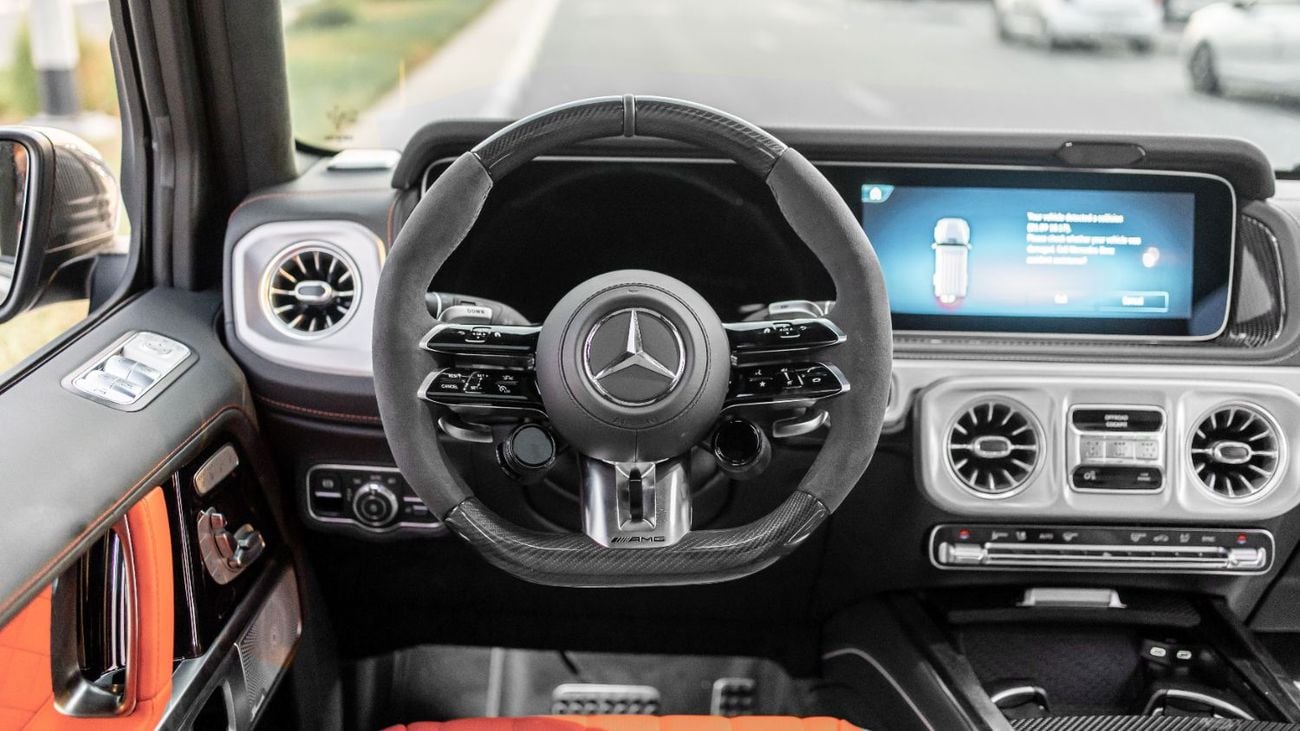 Mercedes Benz G 63 AMG 4X4² G-Class 2027 Mercedes-Benz AMG G 63 4.0L AT Petrol (Carbon In & Out) (Gray-Red)