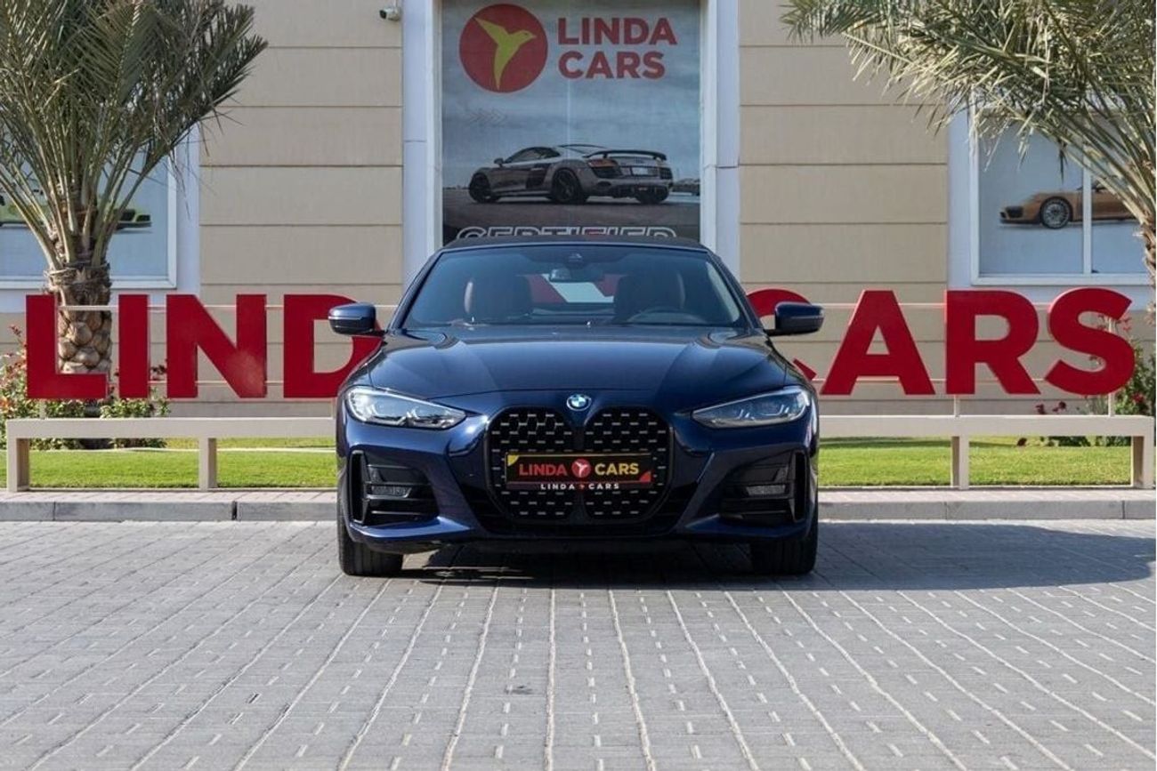 BMW 420i M Sport 2.0L BMW 420i M-Sport Convertible 2022 GCC under Agency Warranty and Service Contract with F