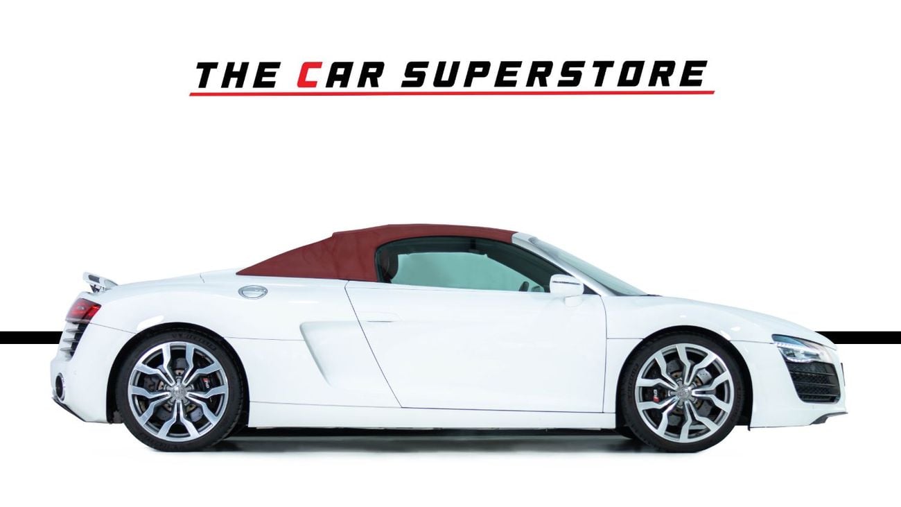 Audi R8 Spyder FSI 4.2L (430 HP) GCC-V8 Naturally Aspirated-Red Interior-Bang Olufsen Sound System