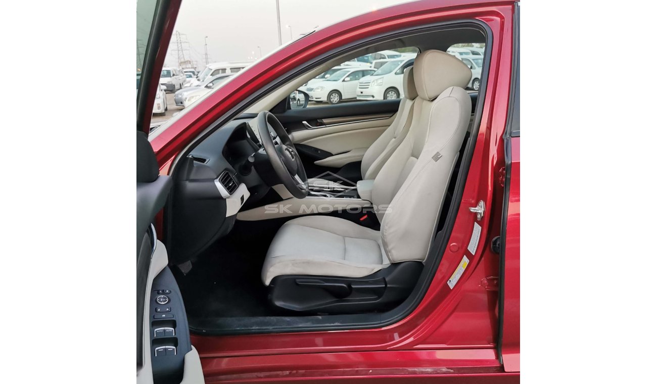 هوندا أكورد 1.5L V4 Petrol, FULL OPTION 2018 RED ( LOT # 772)